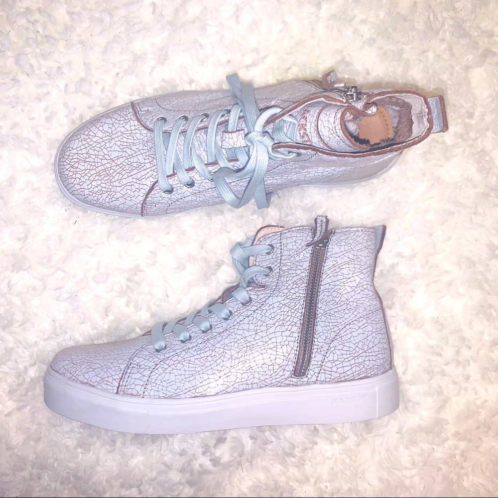 Blackstone LL78 Hazel Crackled Finish Sneakers